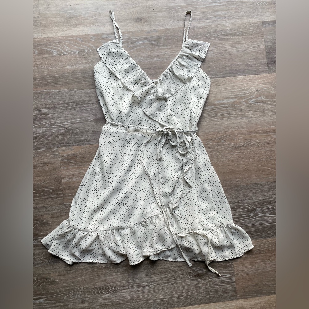 Windsor Black and White Polka Dot Dress - Picture 1 of 3